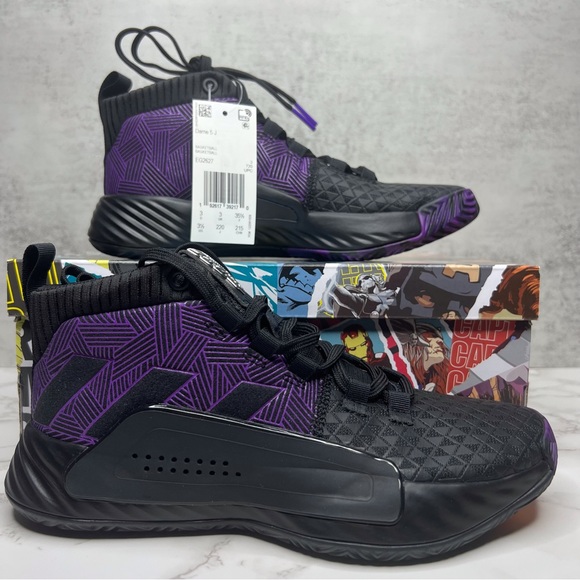 Adidas Dame 5 J x Marvel Black Panther 🦹🏾‍♂️ - Picture 11 of 15